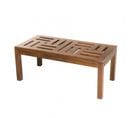 Hanna - Table Basse De Jardin Rectangulaire 100 X 50 Cm En Bois Teck Huilé