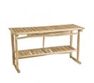 Will - Console Double Plateau En Branches De Teck Naturel