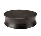 Jonas - Table Basse Ronde 117x117cm En Aluminium Noir