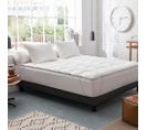 Surmatelas Highperformance Luxueux Anti-acariens 90 X 190 Cm Blanc