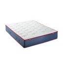 Matelas Ressort Le Veritable Mi-ferme 160 X 200 Cm Blanc Epaisseur 30 Cm, Bleu Foncé