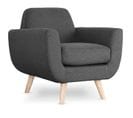 Fauteuil Design "miramas" 81cm Gris Foncé