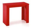 Console Extensible "franciso" 40-190cm Rouge