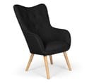 Fauteuil Scandinave "aimee" 67cm Noir