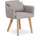 Fauteuil Scandinave "alan" 70cm Beige