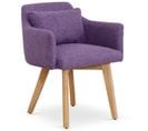 Fauteuil Scandinave "alan" 70cm Violet