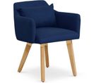 Fauteuil Scandinave "alan" 70cm Bleu