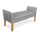 Banquette Coffre En Tissu "auguste" 114cm Gris