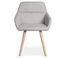 Lot De 20 Fauteuils Scandinaves "dorcy" 82cm Beige