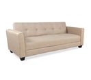 Canapé Convertible 3 Places "tosello" 200 cm Beige