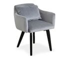 Lot De 20 Fauteuils En Velours "scanda" 70cm Argent