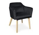 Lot De 20 Fauteuils En Velours "scanda" 70cm Noir