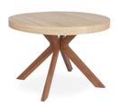 Table Ronde Extensible "zefane" 160-260cm Naturel