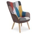 Fauteuil Design Patchwork "artic" 100cm Multicolore