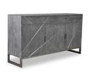 Buffet 3 Portes et 3 Tiroirs Bois "paso" 150cm Gris