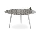 Table Basse 1 Cover "contraste I" 90cm Argent