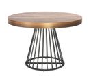 Table De Repas Ronde "virginia" 110-260cm Naturel