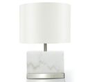 Lampe à Poser "legari" 49cm Blanc et Argent