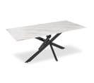 Table De Repas Design "nalou" 180cm Blanc et Noir