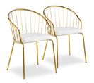 Lot De 2 Chaises Design "comado" 77cm Blanc