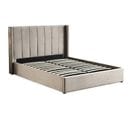 Lit Adulte Sommier Relevable "fady" 160x200cm Taupe