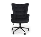 Fauteuil De Bureau Velours "verner" 96cm Noir