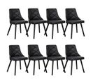 Lot De 8 Chaises Scandinave "cargo" 79cm Noir