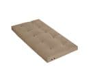 Matelas Futon Coton Taupe 90x190cm