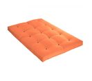 Matelas Futon Orange Goyave Coeur En Latex 90x190