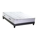 Ensemble Matelas Ressort 7 Zones H30 + Sommier Gris Chine Palacio 140x190