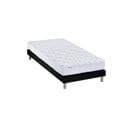 Ensemble Matelas Mousse Accueil Memoire De Forme Mam Azur + Sommier 90x200 Sommier Noir