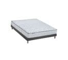 Ensemble Matelas Ressorts Cosmos + Sommier 140x190 Sommier Noir