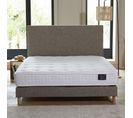 Ensemble Clarte + Tête De Lit Lisse Matelas Latex Naturel Camel 140x190cm