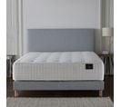 Ensemble Helios Tête De Lit Matelas Ressorts Ensaches Memoire De Forme Latex Bleu Ciel 160x200cm