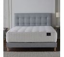 Ensemble Helios Tête De Lit Matelas Ressorts Ensaches Memoire De Forme Latex Bleu Ciel 160x200cm