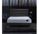 Ensemble Pulsar Tête De Lit Matelas Ressorts Ensaches Memoire De Forme Anthracite 160x200cm