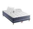 Pack Matelas Ressort King Style 160x200 Accueil Mémoire De Forme Sommier + Couette + Oreillers