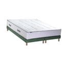 Ensemble Matelas Ressort 7 Zones + Mémoire De Forme + Sommier Bellagio 180x200 Vert