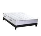 Ensemble Matelas Ressort 7 Zones + Mémoire De Forme + Sommier Bellagio 140 X 190 Cm