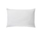 Taie D'oreiller Rectangle En Satin Blanc 50x75