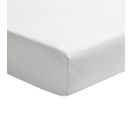 Drap Housse En Satin De Coton Blanc 80x200