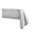 Taie De Traversin En Percale De Coton Gris Galet 43x190