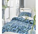 Housse De Couette En Percale De Coton Bleu 240x220