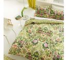 Housse De Couette En Percale De Coton Vert Clair 260x240