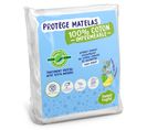 Protège Matelas Anti-acariens Greenfirst Imperméable Molleton 100% Coton 140x190/200