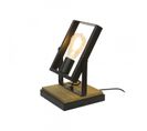 Lampe à Poser Orientable En Métal Et Bois - Nooli