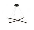 Suspension Circulaire Dimmable En Simili Cuir 2 Anneaux - Apollon