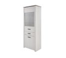 Buffet Vitrine "marquis" - 1 Porte - 74,8 X 42.3 X 194 Cm - Coloris Pin Andersen