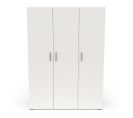 Armoire 3 Portes Avec Penderie - L135 X H186 Cm