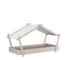 Lit Cabane Enfant Moderne Gris Clair Mallaury 90 X 200 Cm